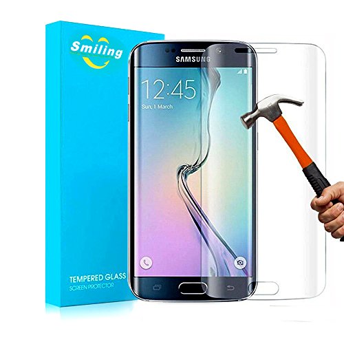 Smiling Shield Tempered Glass Armor Guard Shatter-Proof 9H Ballistic Gorilla 0.2mm Tempered Glass Screen Protector for Samsung Galaxy S7 Edge 5.5inch (Full Clear)