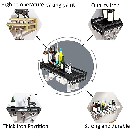 Support mural pour verres à vin pour optimiser et ranger une petite cuisine - 4