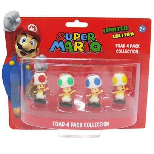 Toad Minifiguren jouet figurine miniature de jeu vidéo lot de 4 pièces 6 cm