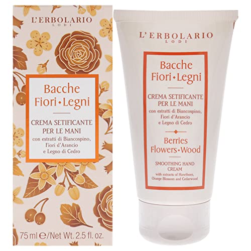 L'Erbolario Berries Flowers Wood Smoothing Hand Cream - Hand Cream with Delicate and Light Texture - Leaves Your Skin Feeling Smooth and Soft - Orange Blossom and Cedarwood Hand Lotion - 2.5 oz image 5