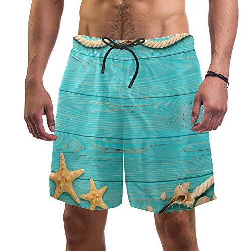 Short de bain homme doublure maille anti frottement Starfish Shell XL
