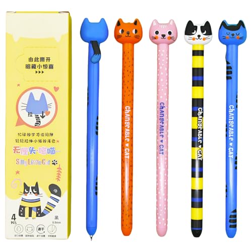 Bolígrafos Maydahui cola de gato 8 pcs tinta negra