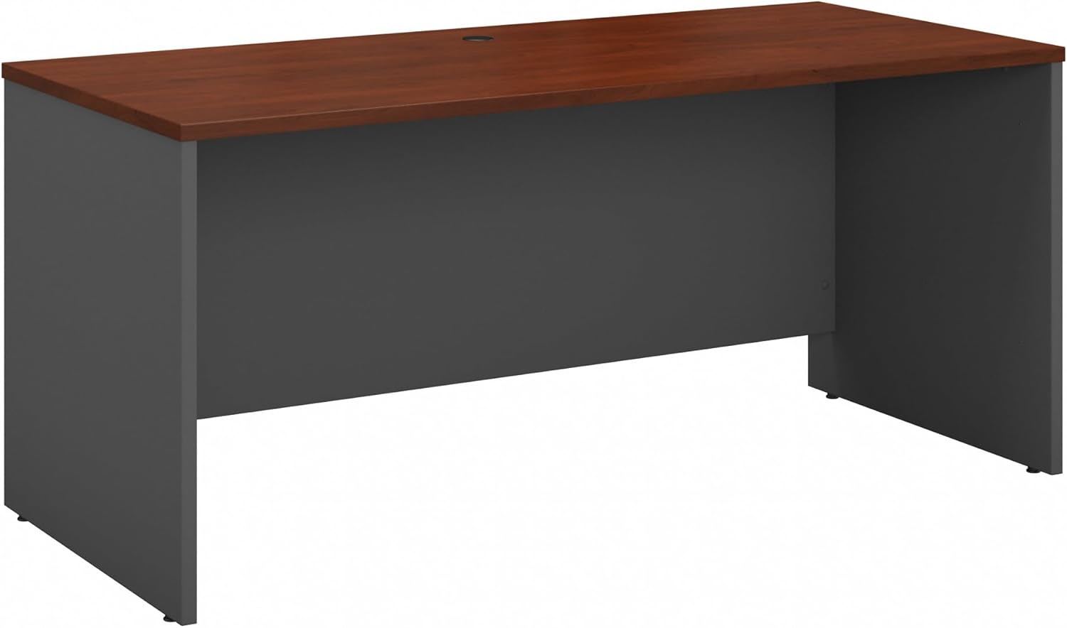 Bush Furniture Series C 60W Credenza Desk Hansen Cherry - Durable Home Office Computer Table with Modular Design