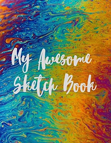 My awesome Sketch Book: Premium galaxy abstract cover Notebook Sketch Book for doodling, Sketching, Painting, 130 pages, 8.5 x 11 Vol. 1 (Awesome Sketch Books, Band 1)