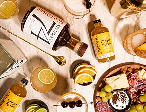 Spiritless Horse's Kick Ginger Syrup | Simple Syrup For Non-Alcoholic Spirits | Mocktail & Cocktail Mixer | 8 Oz Bottle #TOP6