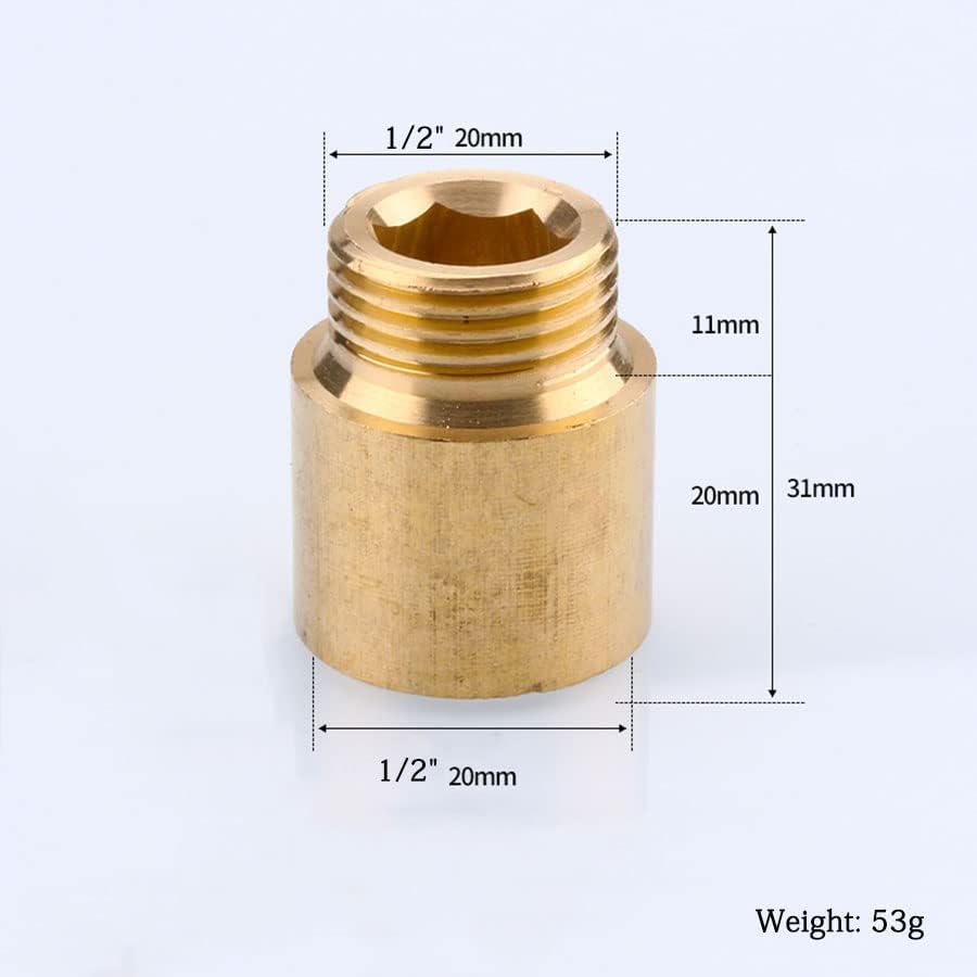 1pc 1/2" Copper Pipe Fittings Female And Male Thread Extension Joi