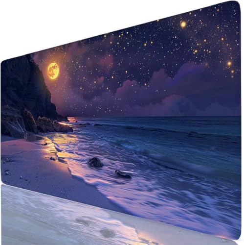 Tapis de souris XXL 150x80cm violet pour bureau de gaming et ordinateur