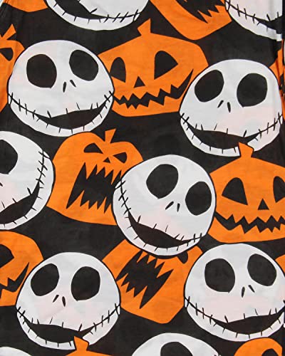 The Nightmare Before Christmas Adult Jack Skellington and Jack O Lantern Lounge Pajama Pants (Small) Multicolored2