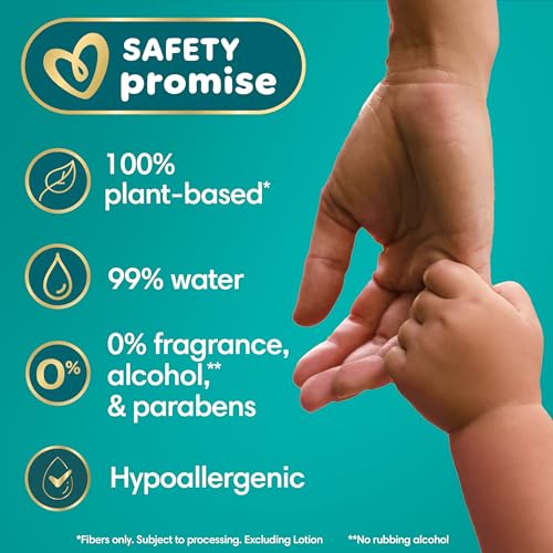 Pampers Ultraclean Baby Wipes (Previously 'Free & Gentle'), 99% Water, Hypoallergenic, Unscented, 100% Plant Based, Plastic-Free, 936 Wipes Total (12X Flip-Top Packs) - image 7