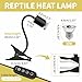 GOZILLA Reptile Heat Lamp,Turtle Light with Timing & Dimming Cycle Timer,Basking Turtle Lamp with 50W UVA/UVB Reptile Light Bulb,Goose-Neck Rotation for Amphibian and Reptiles Tanks,Terrariums.(Black)