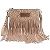 Wrangler Crossbody kleine Geldbörse für Damen, Handgelenktasche, Fransen-Tasche, Western-Geldbörse, Angel Khaki, Einheitsgröße #5