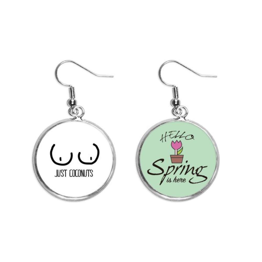 Pendientes de coco graciosos el regalo original de joyas para amigas este verano 5