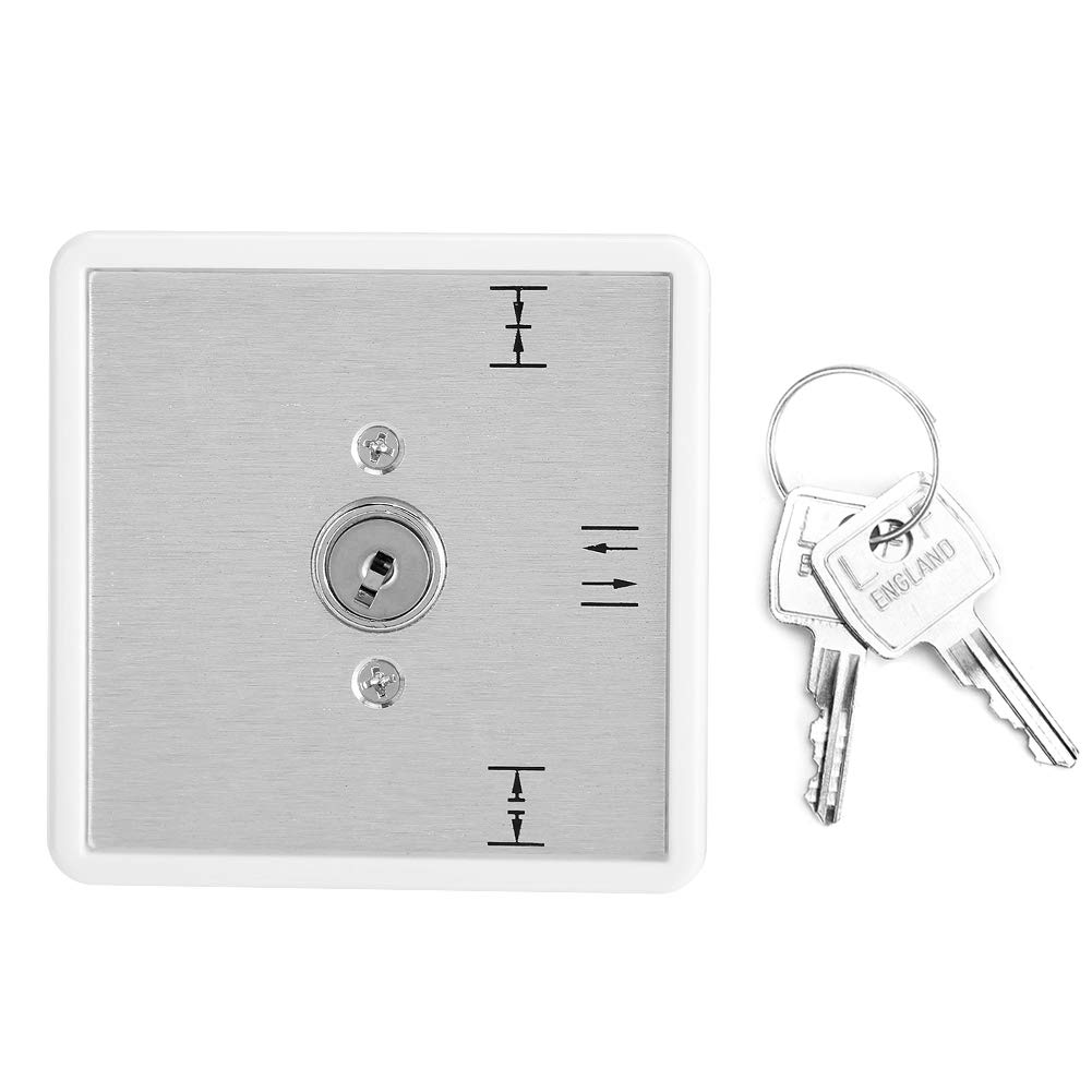 Interruptor de llave de 3 posiciones para puerta automática, de control de acceso con función automática de cierre y apertura normalmente abierta, interruptor de selección