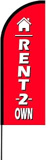 The Curbie Rent 2 Own Feather Flag Flex Banner Carbon Composite Pole Kit, 11' (9N-9XX7-W5N8)