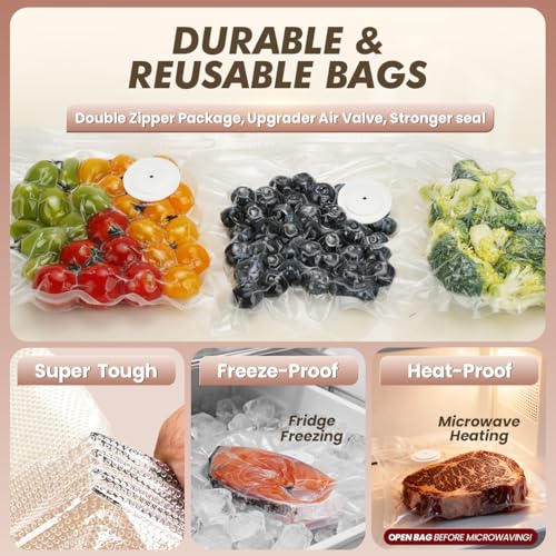 image for AOSKI Compact Vacuum Sealer for Food Sealer: Handheld Portable Vacuum 