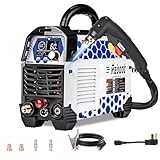 Reboot Plasma Cutter Non-High Frequency Non-Touch Pilot Arc, 120V/240V Dual Voltage, 1 Inch Max Cut 5/8 Inch Clean Cut, Mesh Cutting, 2T/4T, Large LED Display for Beginners DIY