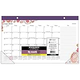 AT-A-GLANCE Academic Year Desk Pad Calendar, Monthly, July 2016 - June 2017, 17-3/4
