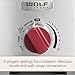 Wolf Gourmet Pro-Performance Blender, 64 oz Jar, 4 program settings, 12.5 AMPS, Blends Food, Shakes and Smoothies, Red Knob, Stainless Steel (WGBL200S)