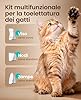 oneisall Tosatrice 3 in 1 per cani e gatti, silenziosa per cani, display LCD, tagliazampe e peli per cani, zampe, occhi, orecchie, viso