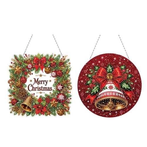 Kits d'ornement de Noël Lebartm peinture artisanale diamant étincelant double face