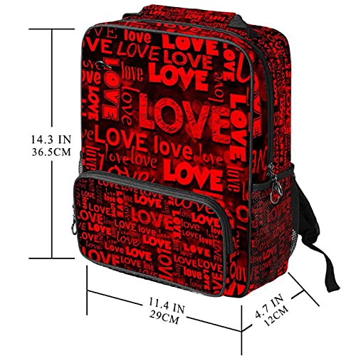 Sac de travail tendance avec inscription Love et compartiment ordinateur portable protégé - 5