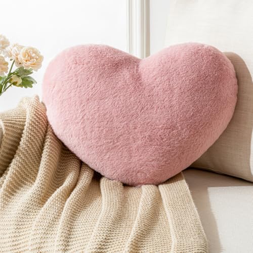 Vdoioe Heart Pillow 19.6X15.7in Large Heart Shaped Throw Pillows Super