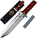 HORI HORI KNIFE By Oakridge Garden Tools | Japanese Style Stainless Steel Gardening Knife With Handguard | Serrated Edge And Whetstone A Perfect Hand Weeding Tool