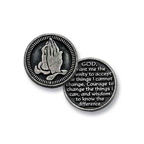 Three (3) Pewter Pocket Tokens Serenity Prayer - GOD Grant Me The ...