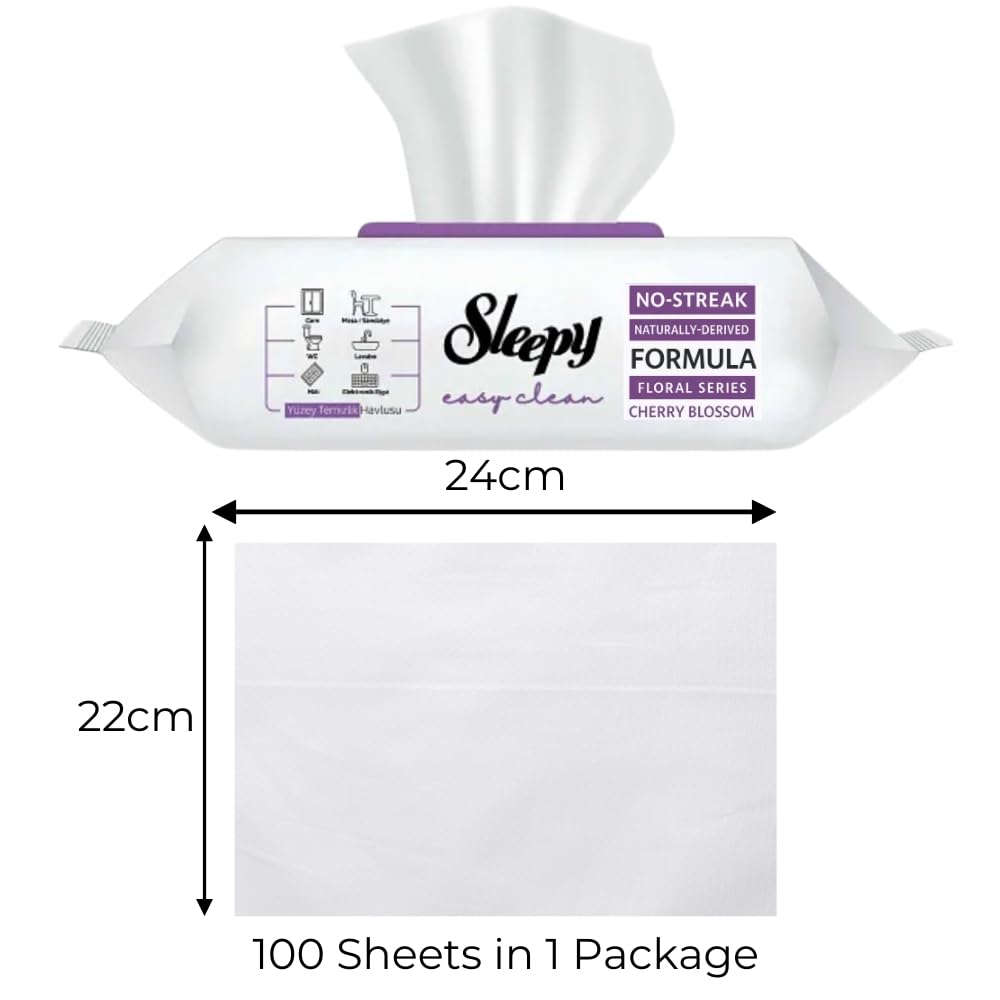 Sleepy Lot de 6 lingettes nettoyantes pour surface de jardin orchidées