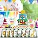 Talltalk 48 Pcs Animals Jungle Safari Party Favors with 16 Wild Animals Drawstring Backpack Goodie Bags Candy Treat Bag 16 Bracelet 16 Keychain for Zoo Wildlife Birthday Baby Shower Party