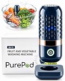 Picture of Produce Cleaner, Upgraded Vegetable and Fruit Cleaner, Powered by OH-Ion Technology, Rechargeable Clean in 10 Minutes, Extend Shelf Life, No Chemicals, Ipx7 Waterproof for Meat Seafood，Blue