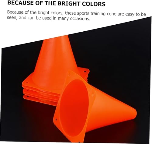 Miniatura 6 de Marcadores de entrenamiento de patinaje sobre ruedas, 10 pequeños conos de fútbol de plástico resistente para ejercicios deportivos