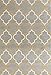 Modern Moroccan Trellis Gray-Yellow 5' X 7' Area Rug