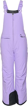 Arctix Kids Insulated Snow Bib Overalls, Lilac, Medium Husky