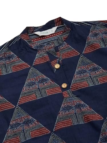 Image of MOKOSH Women's Cotton Print Kurta with Palazzo | Kurta Set | 2 Piece Outfit |Indian Kurta Outfit With Palazzo Pants | Round Neck 3 /4 Sleeve