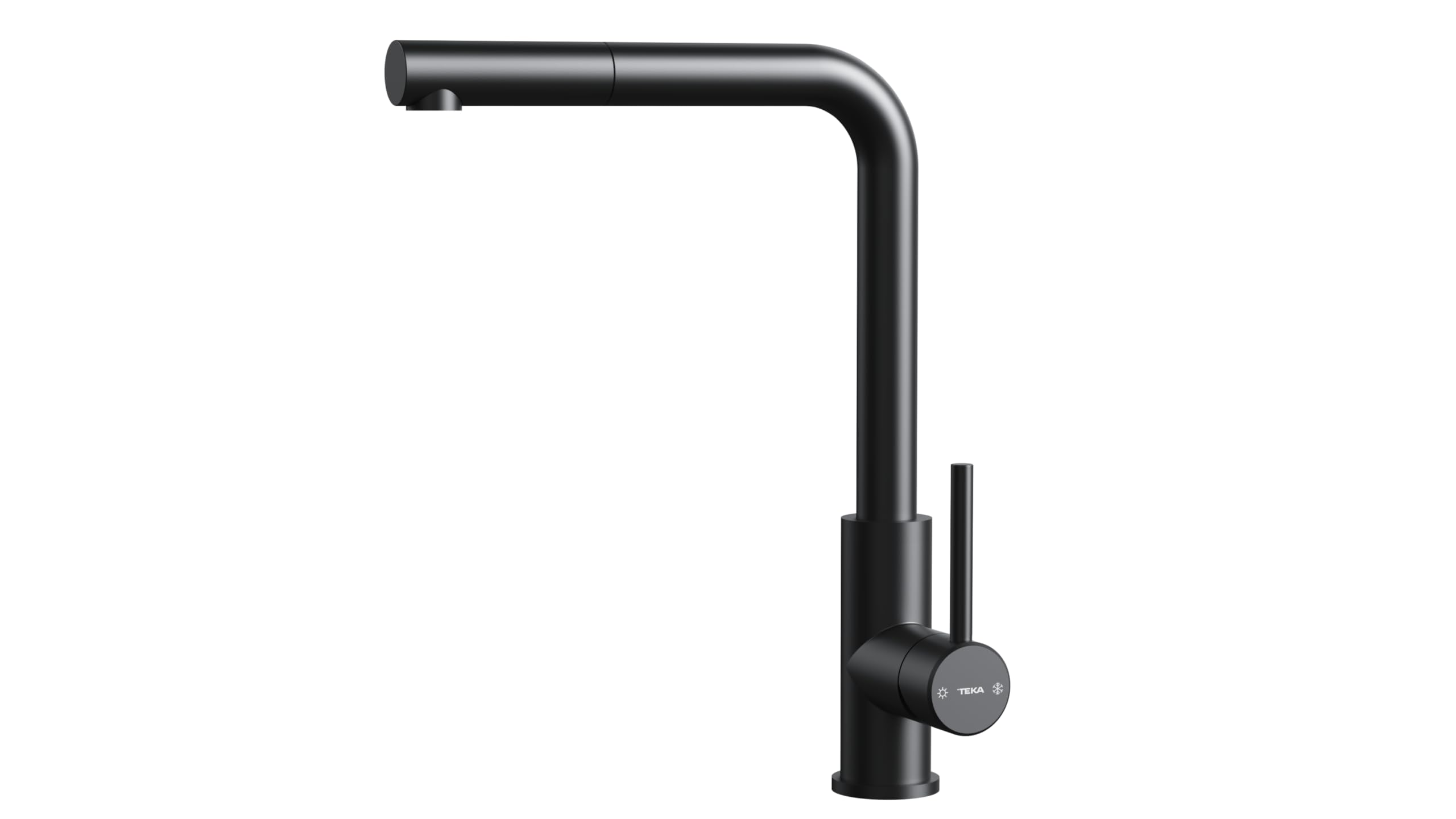 TEKA Grifo Cocina Monomando, Caño Alto Giratorio 360º, Maneral Extraíble, Aireador Eco Anticalcáreo, Acero Inoxidable AISI 304, Modelo UNI 9331