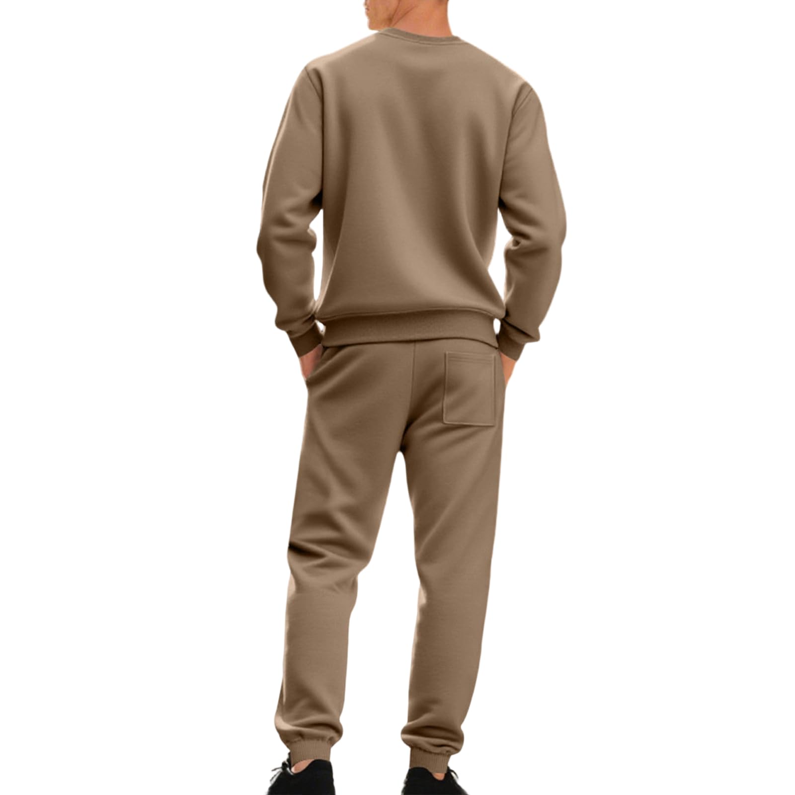 Tuta da uomo in due pezzi, per allenamenti e avventure all'aperto, antistrappo, top e pantaloni da allenamento da uomo, grigio, XL