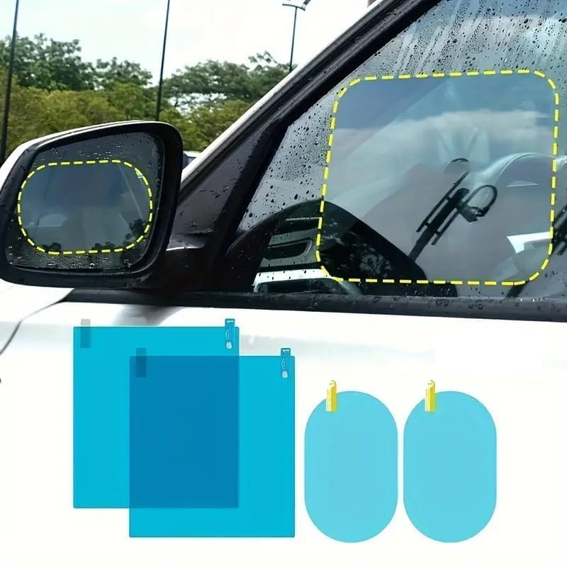 fog film, rain proof film for car mirror, Universal Accessories Rear-View Mirror Waterproof Anti Fog Rainproof Anti-Water Protective Film Sticker for Ca