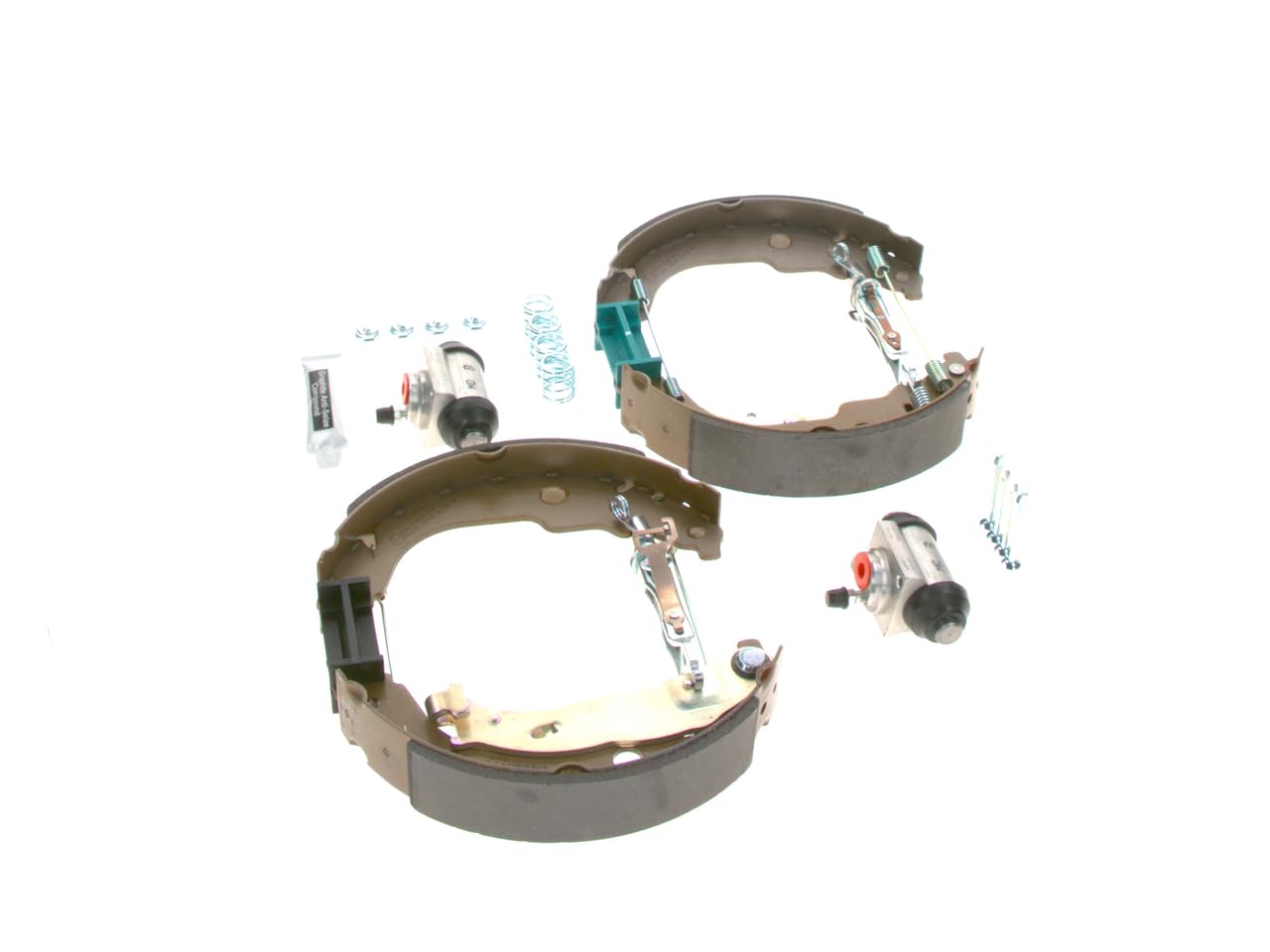 Bosch KS193 Kit Super Pro - Kit de frein à tambours arrière - 1 jeu complet prémonté, 2 cylindres de roue, 4 mâchoires de frein