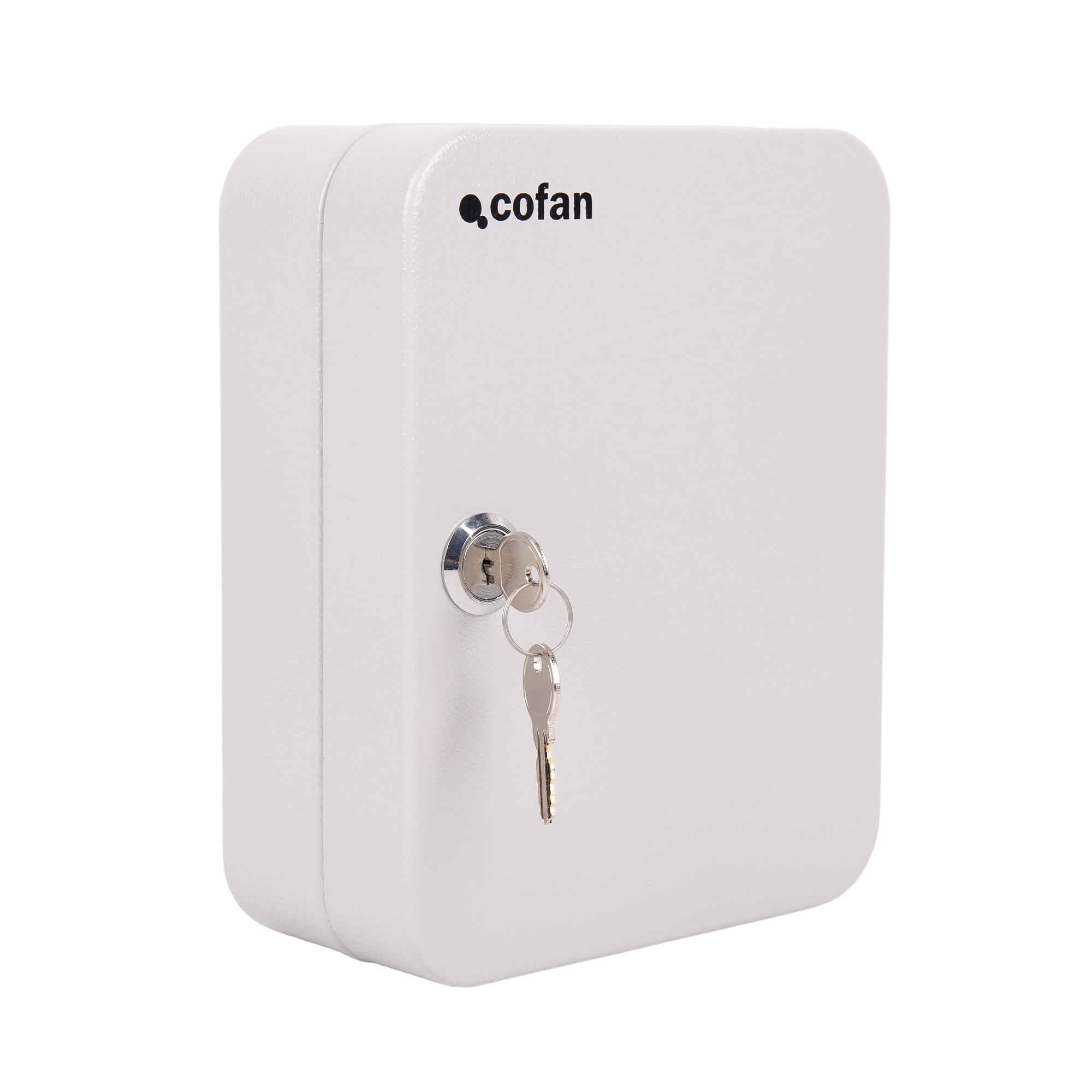 Cofan Armario para Llaves con Cerradura, Caja Fuerte de Seguridad de Acero, Incluye 2 Llaves y Kit de fijación, Instalación a la Pared, Adecuado para 20 Llaves