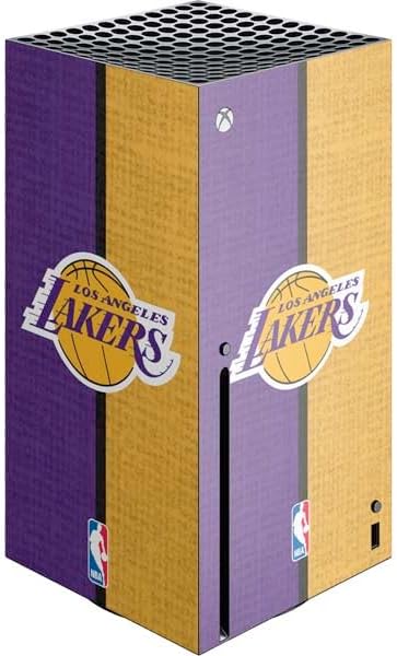 Skinit Decal Gaming Skin Compatible with Xbox Series X Console - Officially Licensed NBA Los Angeles Lakers Canvas Design