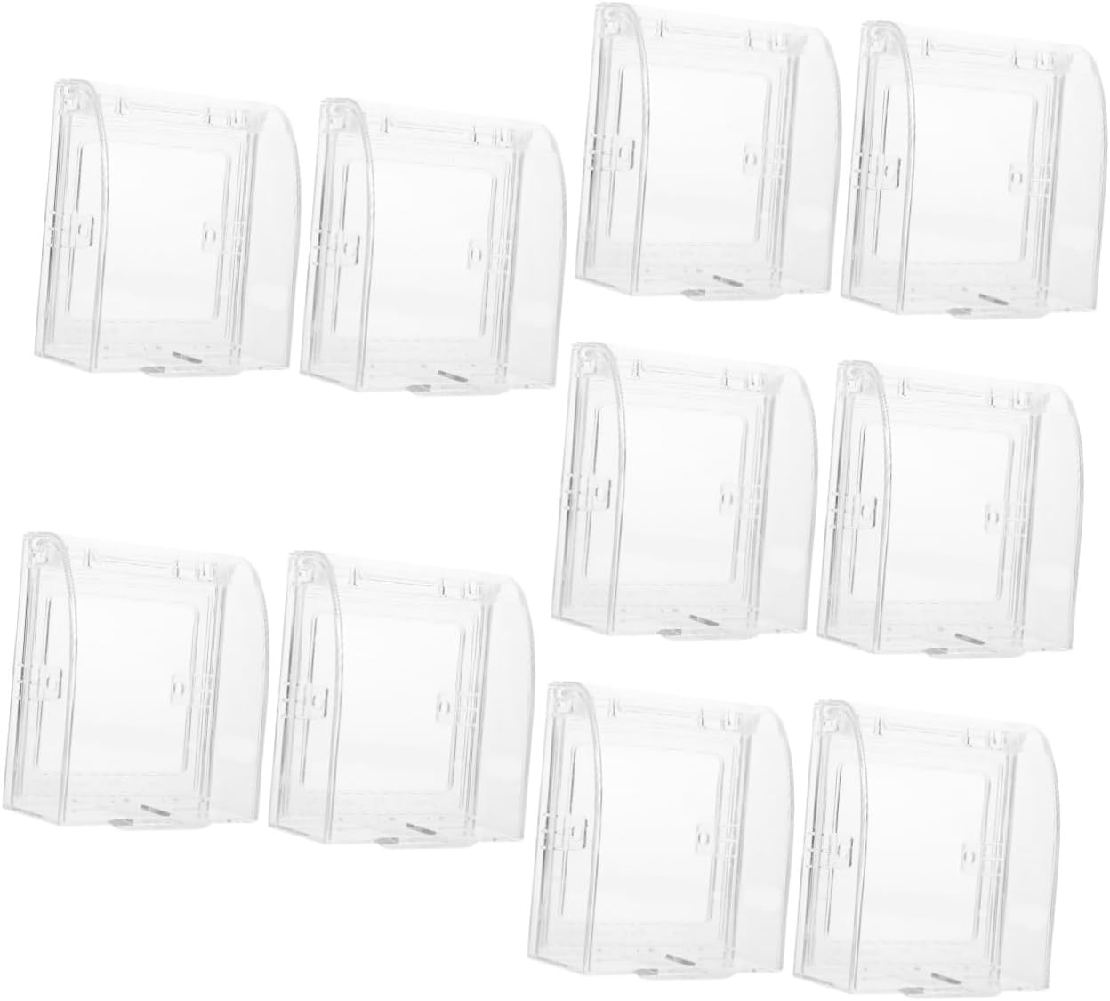 10pcs Boy Girl Safety Outlet Covers Transparent Babyproof Guards for Standard Electrical Outlets Easy Installation against Electrical Hazards for Boy Girl