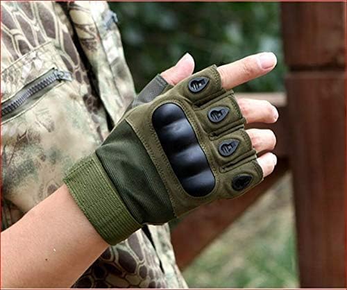 Kryzora Durable Tactical Half-Finger Gloves for Enhanced Grip, Breathability, and Hand Protection During Outdoor Activities, Training, and Everyday Use 4