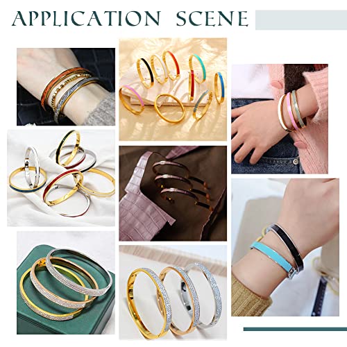 Bracelet vide à incrustation cuir acier inoxydable anti-ternissement UNICRAFTALE - 7