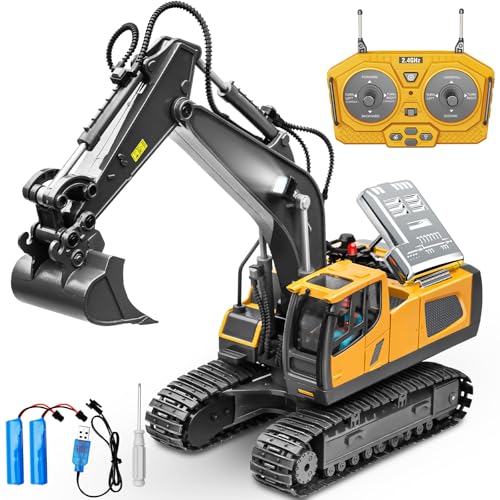 Samtop BC1043 Remote Control Excavator Toys, 11 Channel 1:20 Rc Construction Vehicles thumb #7
