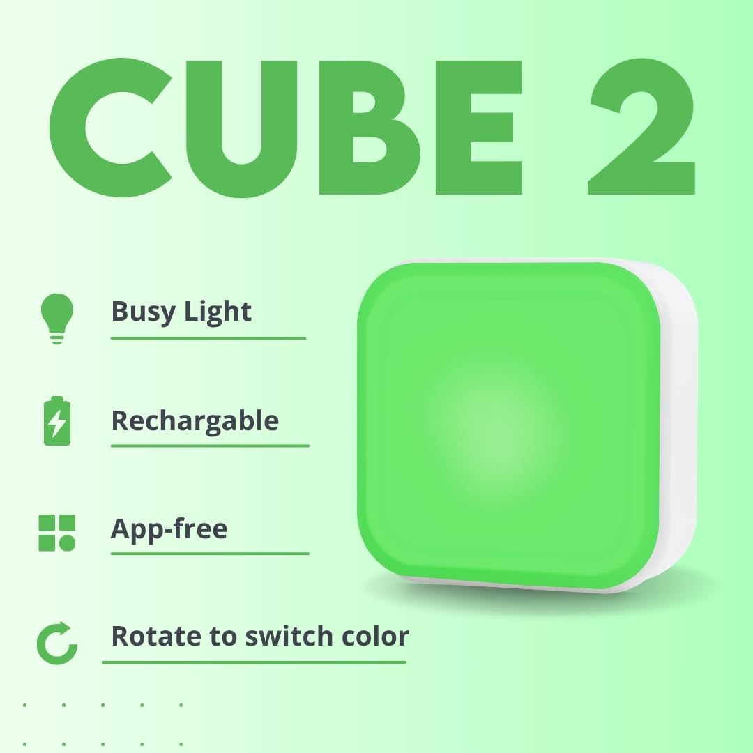Luxafor Cube 2 App-Free Standalone Busy Light for Offices LED ...