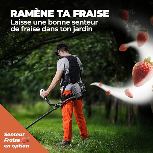 IPONE – Motoröl ZT Self Oil – 1 Liter Dosierkanister – Teilsynthetischer Schmierstoff – Für Zweitaktmotoren - Erdbeere