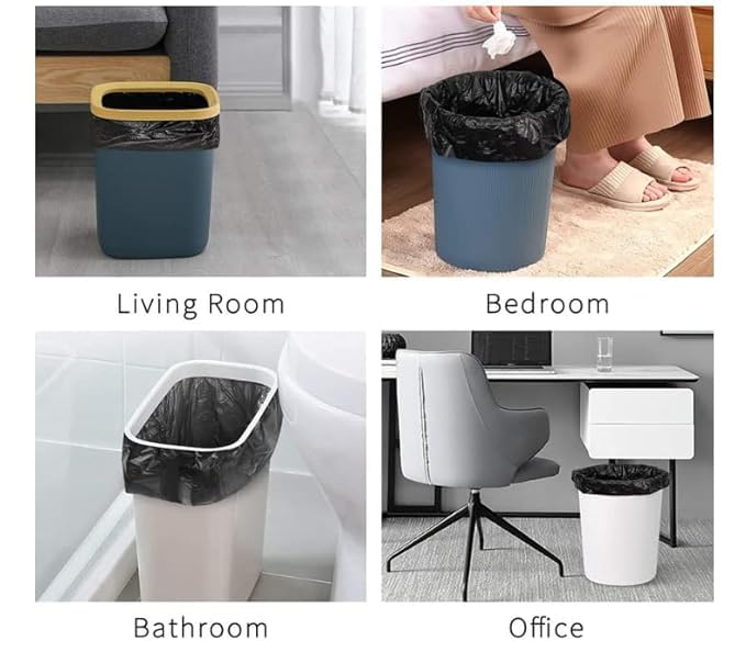 Image of Essoti Black Garbage Bags |Large |24 x 32 Inches |30 pcs|15pcs x Pack of 2 Black