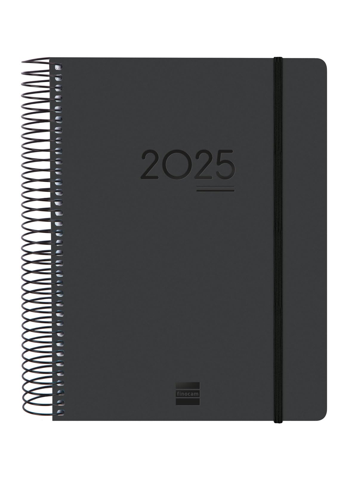 Finocam - Agenda Ikon 16 Meses 2024 2025 1 Día Página Septiembre 2024 - Diciembre 2025 (16 meses) Negro Internacional