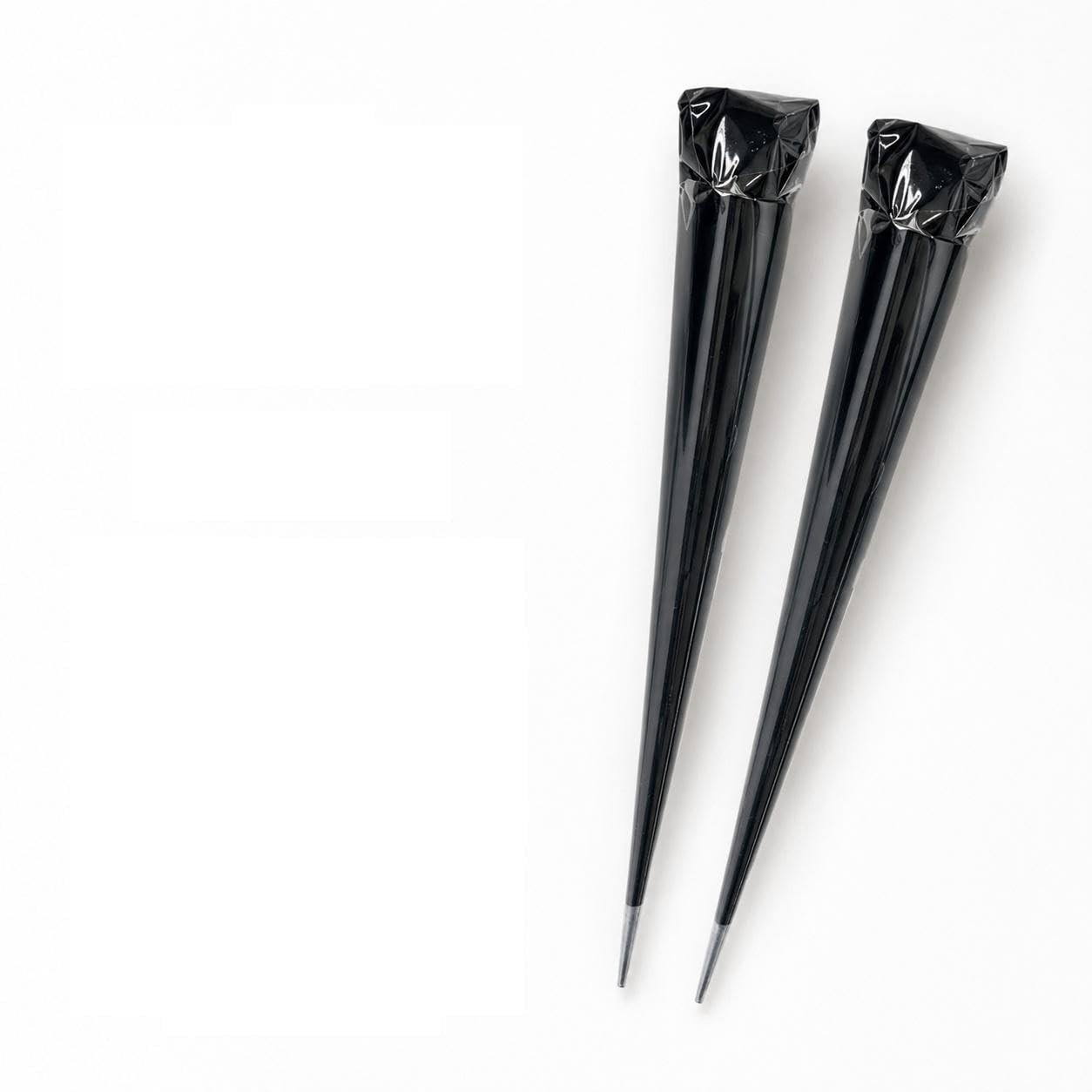 Black Nail Henna Cones for Dark Black Nails Pack of 2 | Fast 15-Min Results, Halal Certified, Ready-to-Use Cones, Natural Nail Colour, Easy Application-image-44